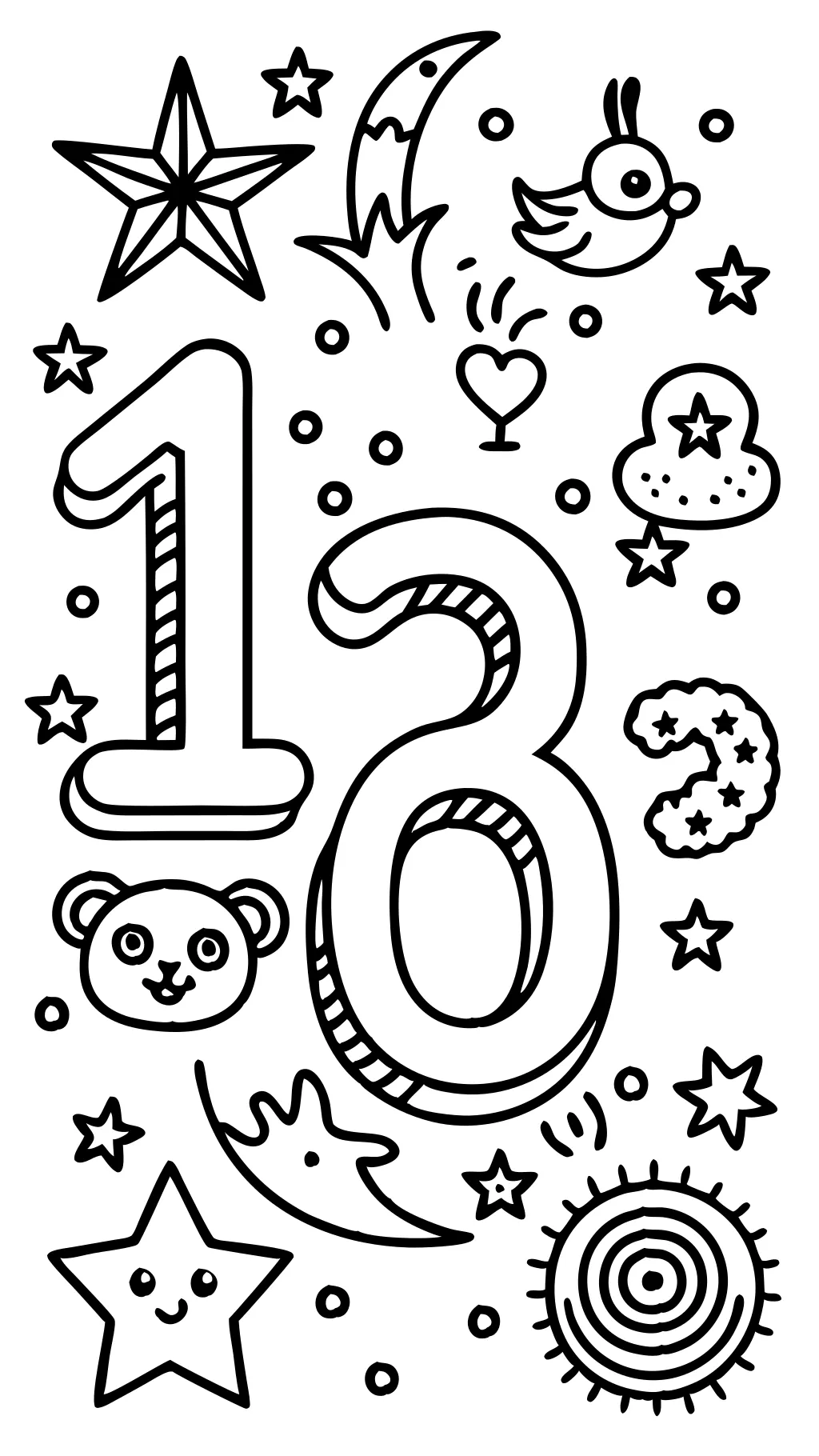 coloring pages number